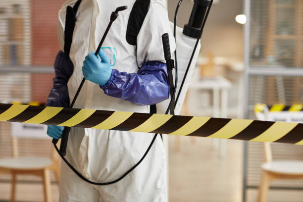 Professional Biohazard technician working in Holbrook, NY